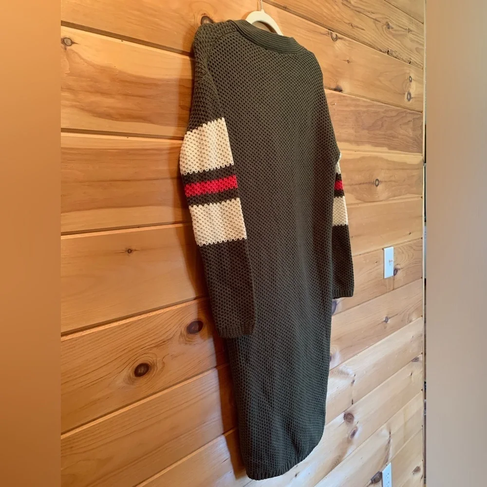 Jessica Simpson Marina Varsity cardigan duster nwt women’s size small.
